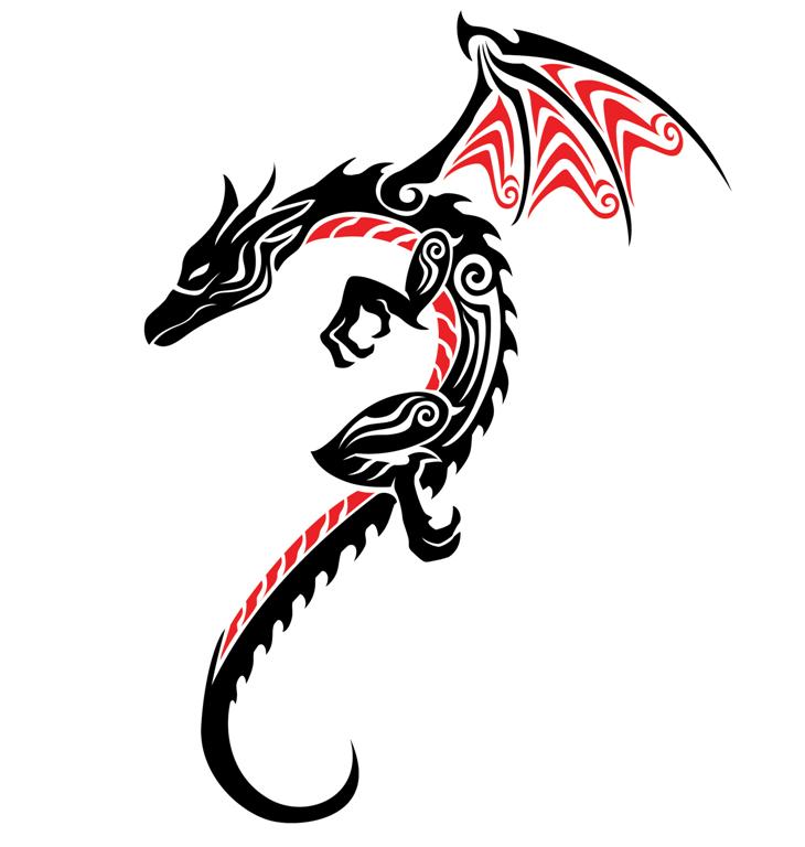 730x768 Free Fire Breathing Dragon Tattoos, Hanslodge Clip Art Collection