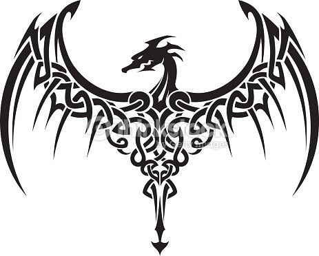 463x372 Image Result For Dragon Silhouette Tattoo Graphicsclip Art