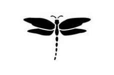 228x150 Dragonfly Silhouette Coloring Page 2019