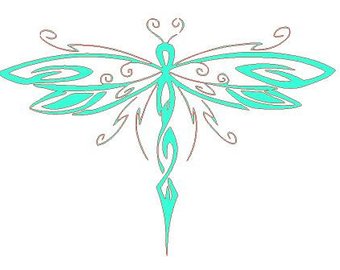 340x270 Dragonfly Silhouette Etsy
