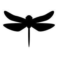 200x200 Dragonfly Tattoo Design Vector Image