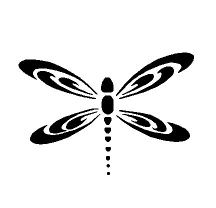 Dragonfly Silhouette Tattoo at GetDrawings | Free download