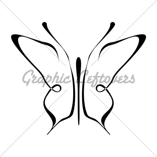 500x500 Simple Butterfly Tattoo Butterfly Tattoos Simple