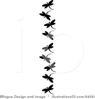 400x420 Dragonfly Clip Art Black And Whitedragonfly Clipart By Pams