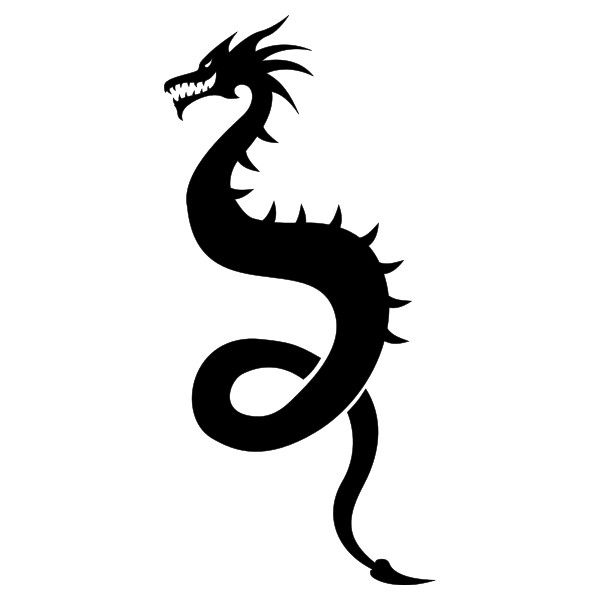 600x600 Dragon Silhouette