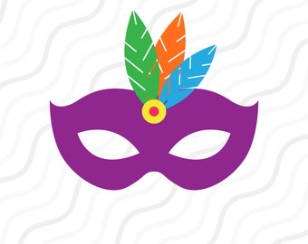 340x270 Masquerade Mask Svg Etsy