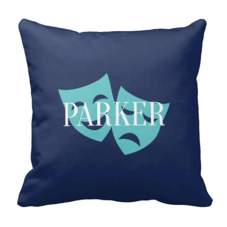 759x759 Personalized Theatre Mask Throw Pillow For Boys Amp Girls Shop
