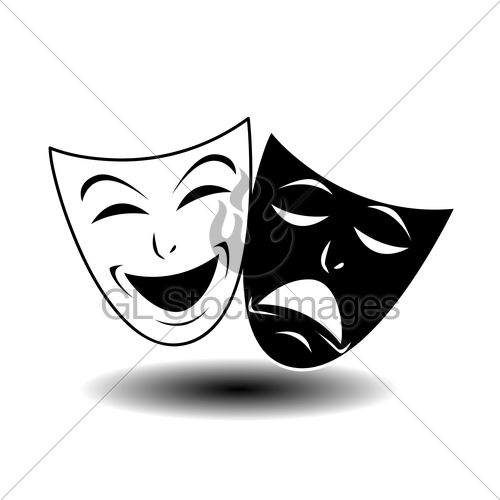 Drama Mask Silhouette at GetDrawings | Free download