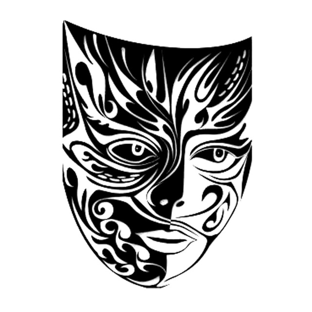 Drama Masks Silhouette