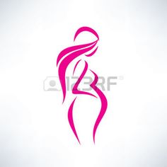 236x236 Pregnant Woman Silhouette Invitation Pregnant Silhouette