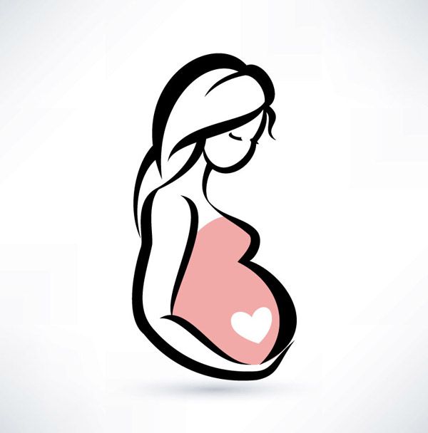 600x608 Image Result For Cute Pregnant Woman Cartoon Illustration