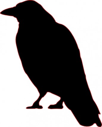 343x425 Crow Silhouette Clip Art Free Vector In Open Office Drawing Svg 2