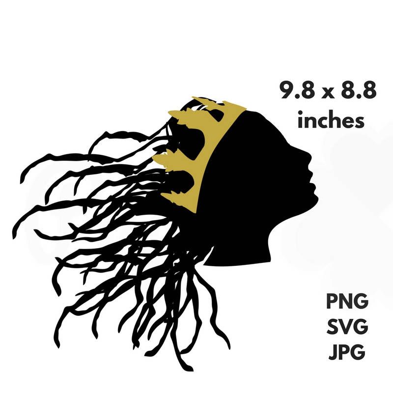 800x800 Locs Crown Svg Dreadlocks Queen Clip Art Royalty Png Princess Cut