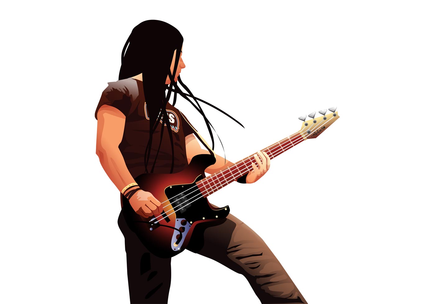 1400x980 Dreadlocks Free Vector Art