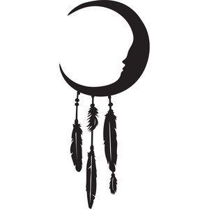300x300 Silhouette Design Store Dream Catcher Moon Vinylsign Ideas