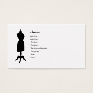 307x307 Vintage Dress Form Business Cards Amp Templates Zazzle