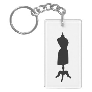 307x307 Dress Form Keychains Zazzle