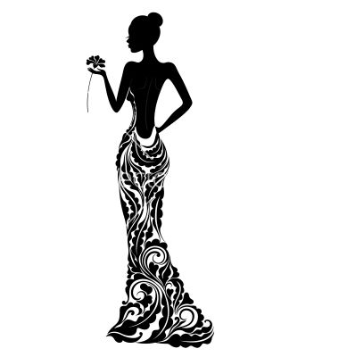380x400 Formal Dresses Clipart