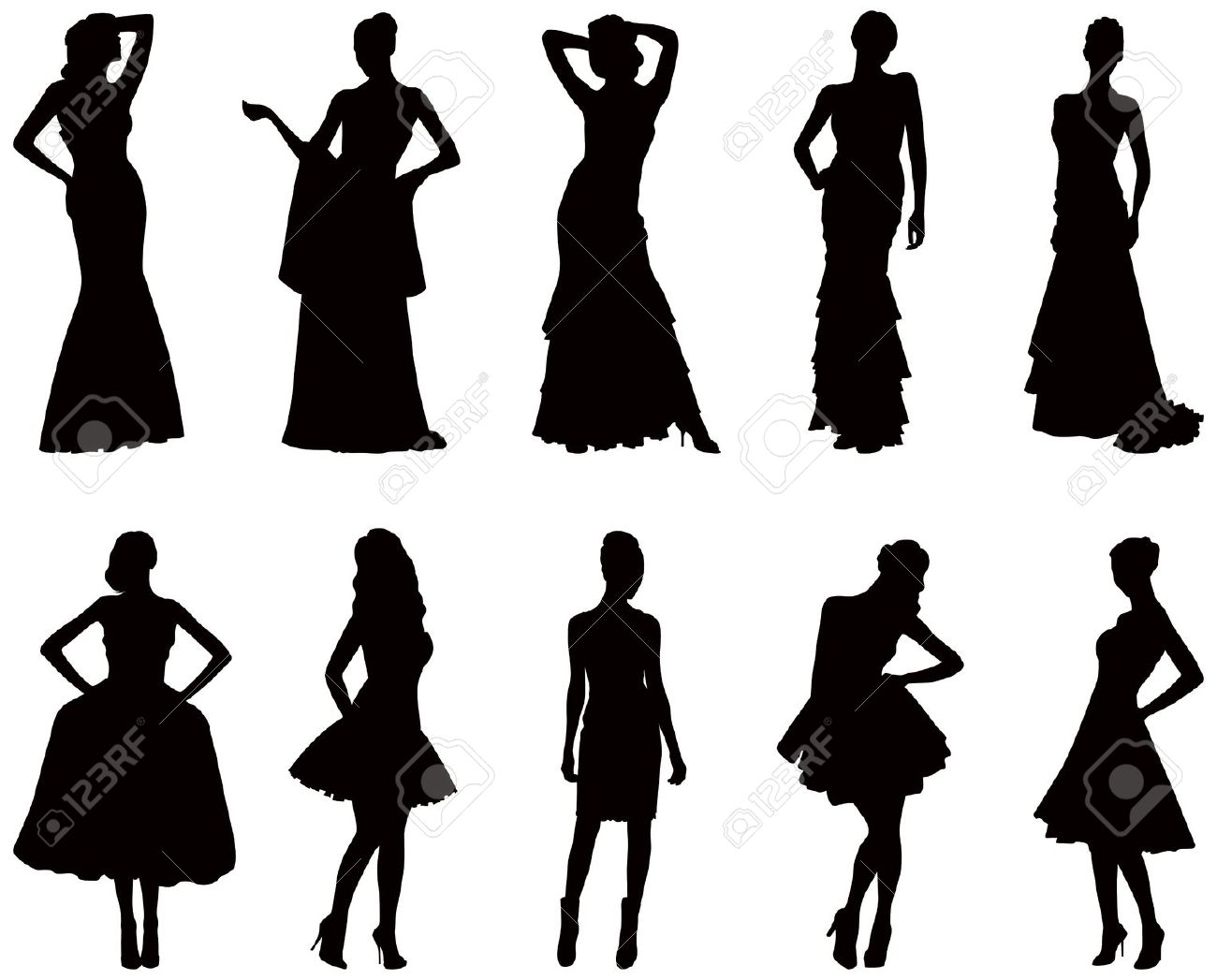 1300x1047 Gown Clipart Womens Dress
