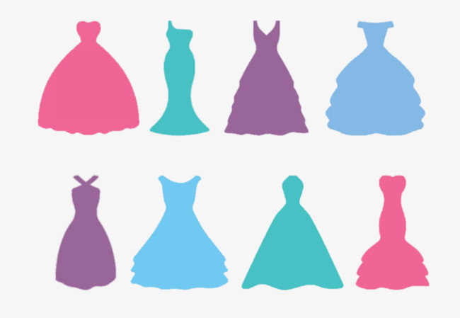 650x449 Wedding Dress Silhouette, Pink, Green, Purple Png And Psd File