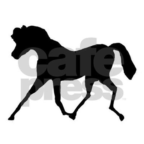460x460 Dressage Horse Silhouette Baseball Baseball Cap By