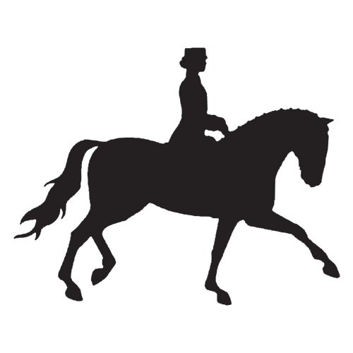 500x500 Magnetic Silhouette Set Dressage