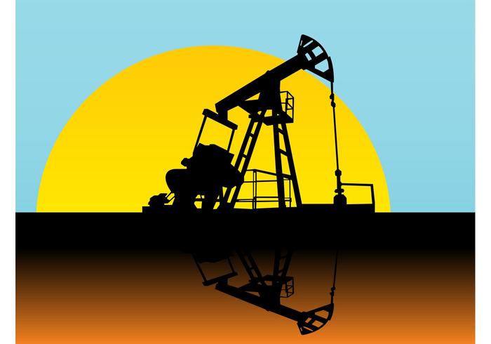 Drilling Rig Silhouette at GetDrawings | Free download