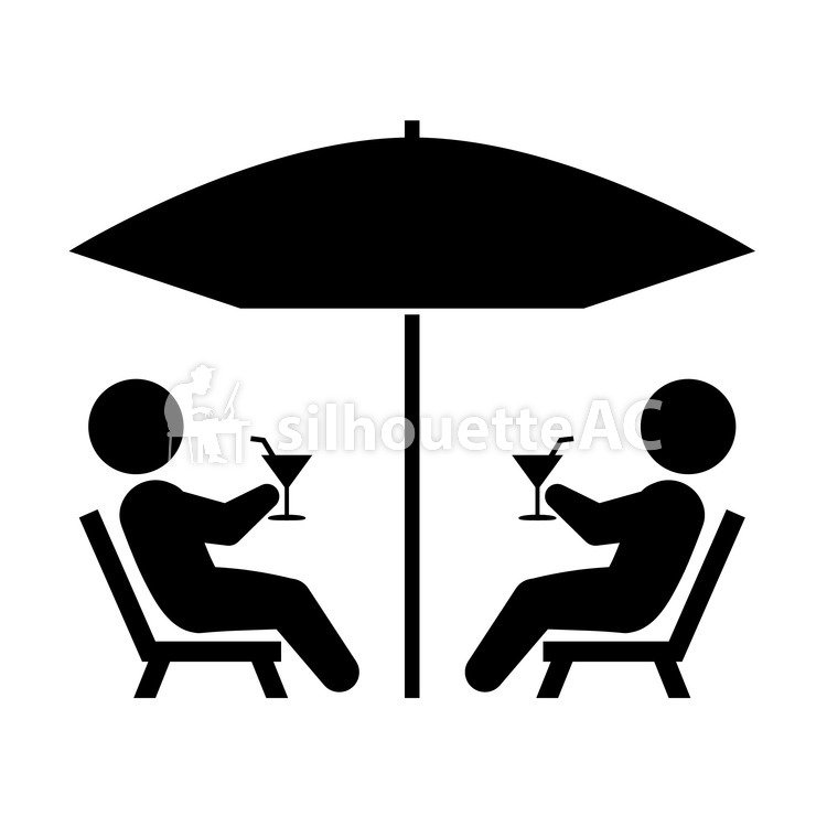 750x750 Free Silhouettes 2 People, Summer, Icon