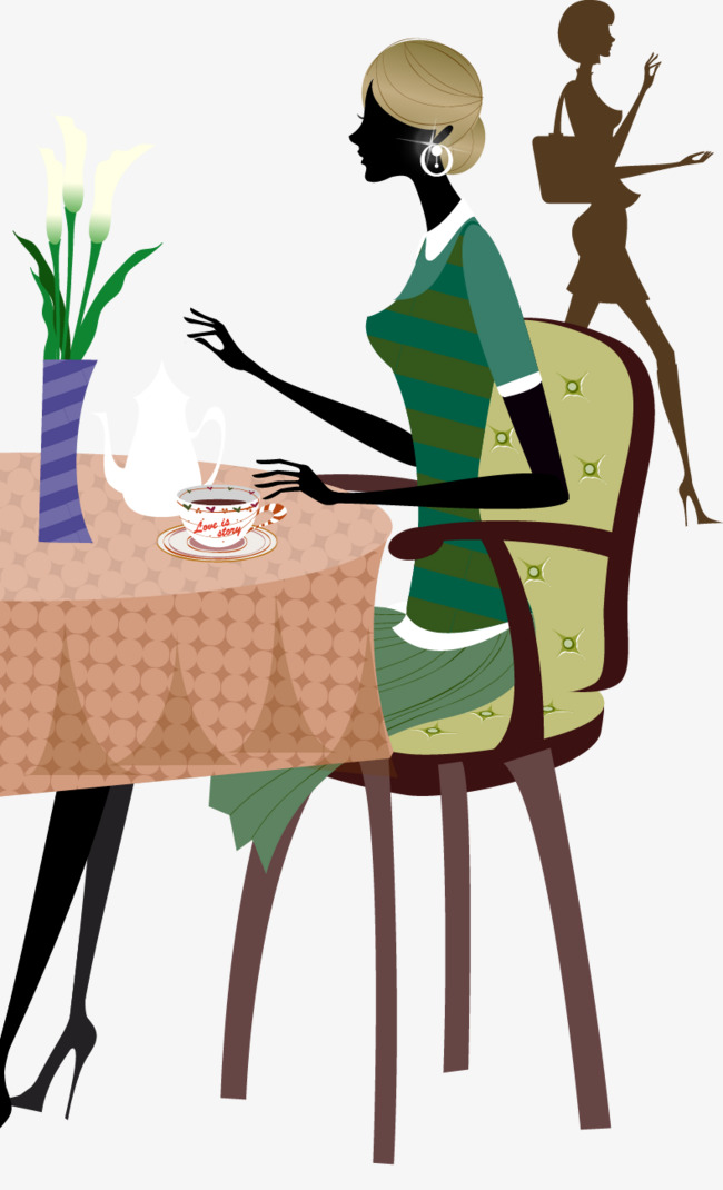 650x1070 Woman Drinking Coffee Png Images Vectors And Psd Files Free