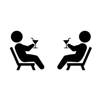 340x340 Free Silhouettes 2 People, Summer, Icon