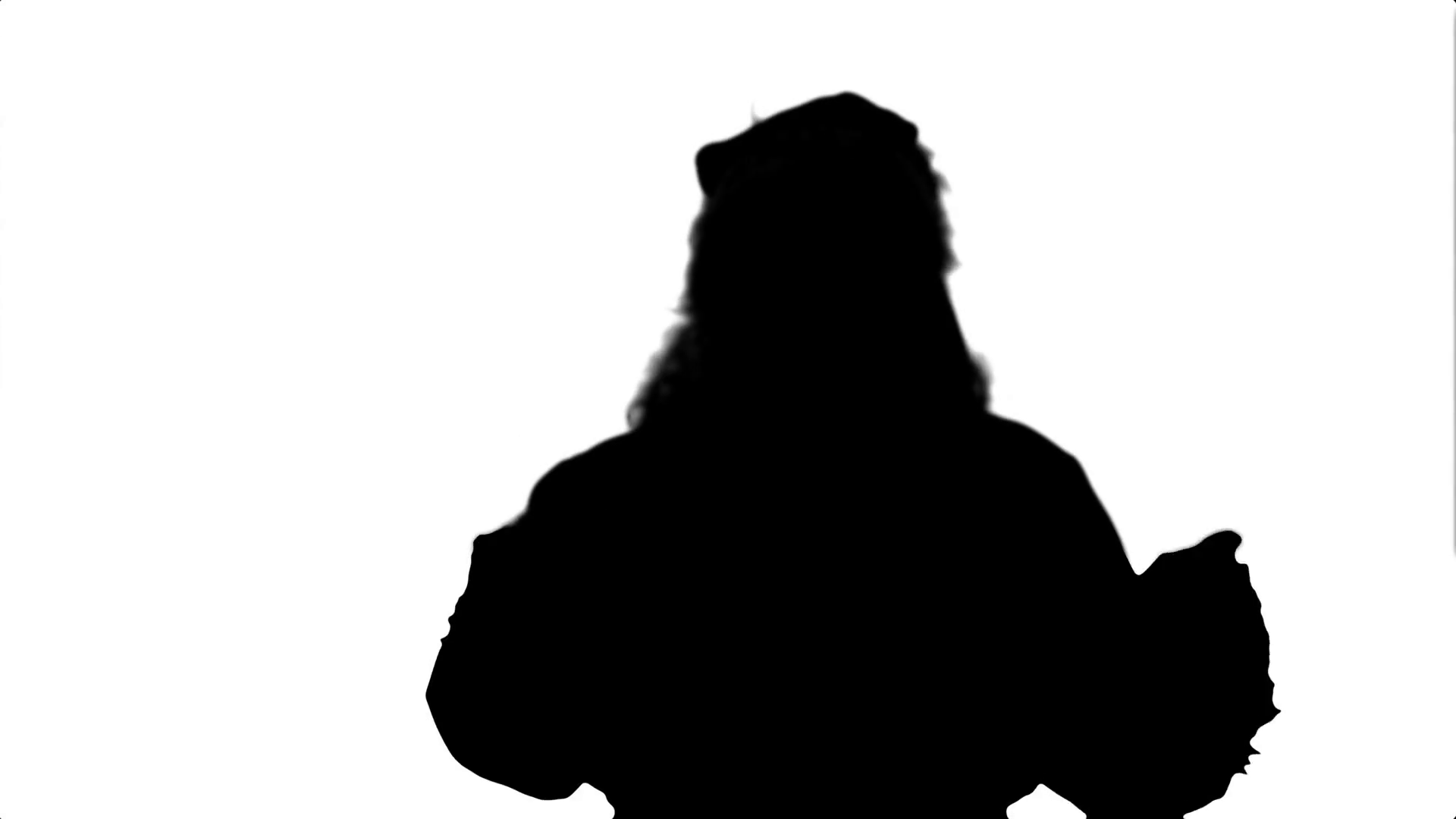 1920x1080 Silhouette Santa Drinks From A Red Cup Stock Video Footage