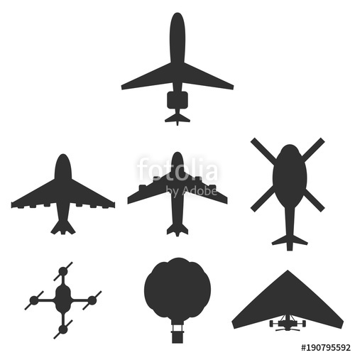 Drone Silhouette Vector