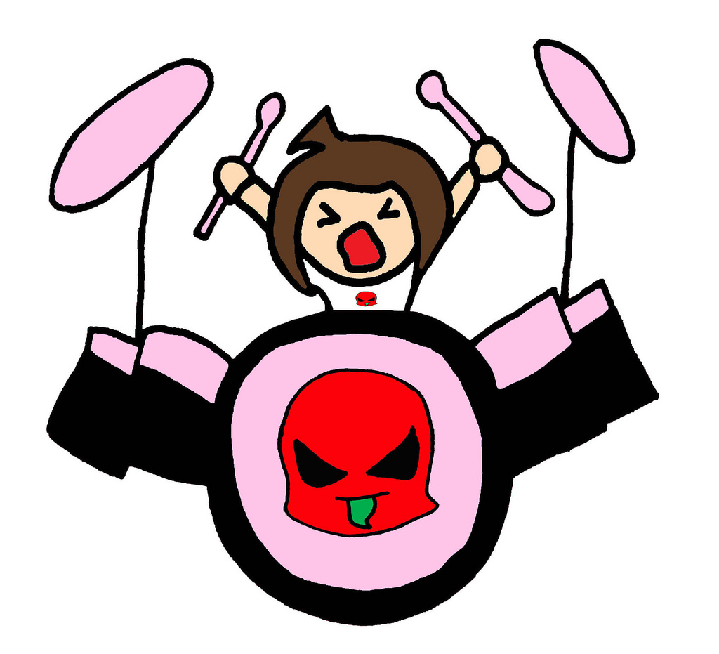 1024x931 Pink Clipart Drum Set