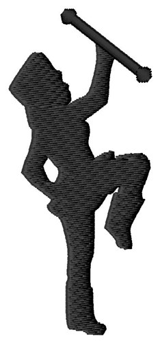 234x500 Majorette Silhouette Embroidery Designs, Machine Embroidery