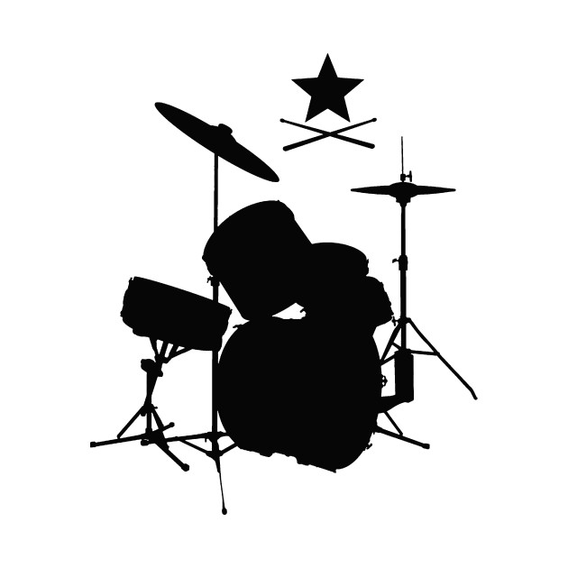 Drum Set Silhouette at GetDrawings | Free download