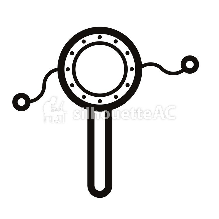 750x750 Free Silhouette Vector Baby, Toy, Denden Drum