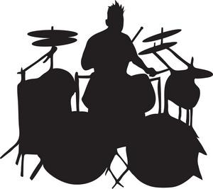 300x267 Drum Silhouette Clip Art