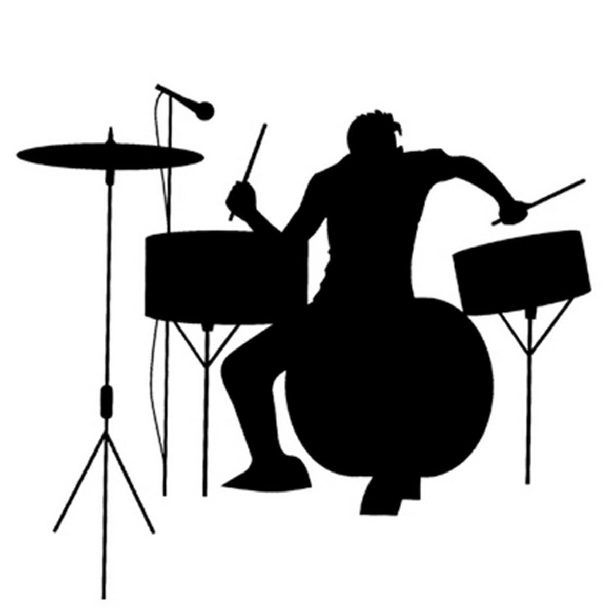 Drummer Silhouette at GetDrawings | Free download