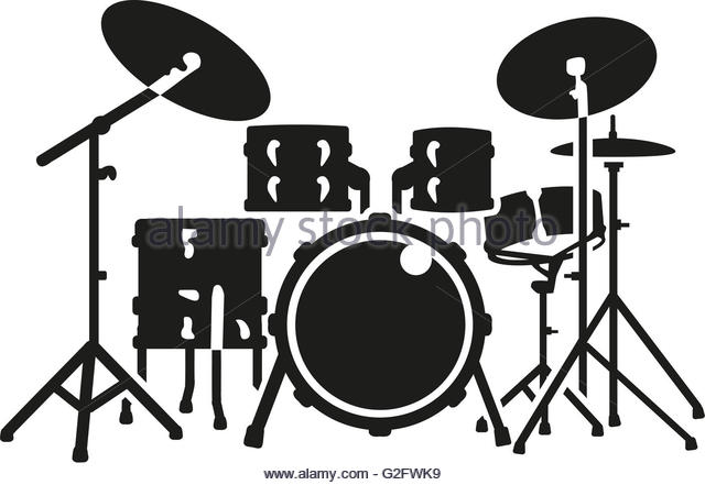 640x441 Free Drummer Silhouette Clipart