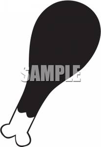 207x300 And White Drumstick Clipart Picture