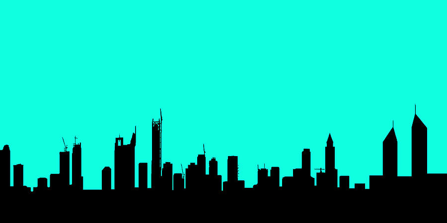900x450 Dubai Skyline Digital Art By Peter Dorrell