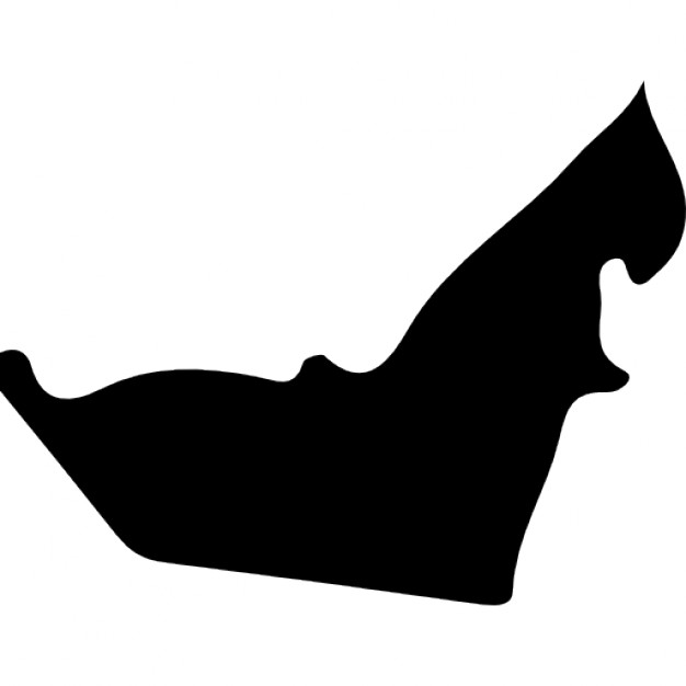 626x626 United Arab Emirates Country Map Silhouette Icons Free Download
