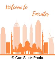 180x195 Vector Illustration Of United Arab Emirates Skyscrapers Vector