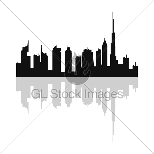 500x500 Dubai Skyline Gl Stock Images