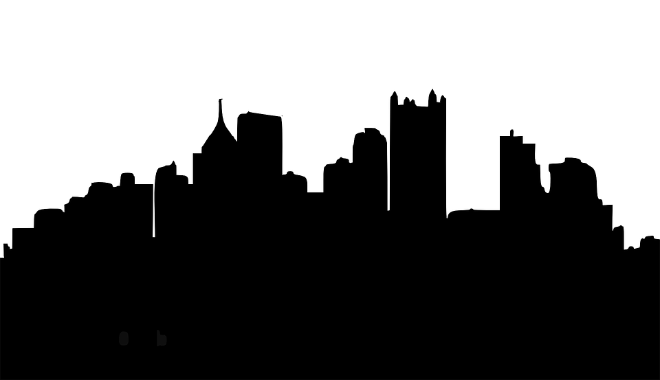 960x553 Cityscape Clipart Silhouette
