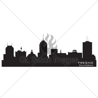325x325 San Diego, California Skyline. Detailed Vector Silhouette Gl
