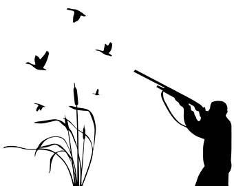 Duck Hunting Silhouette at GetDrawings | Free download