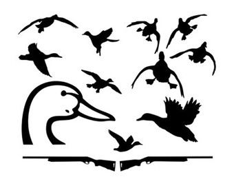 Duck Hunting Silhouette at GetDrawings | Free download