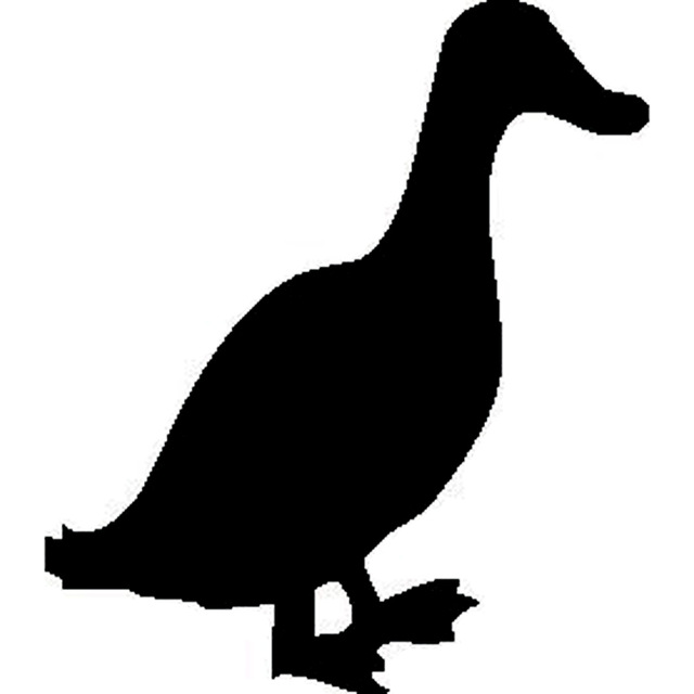 640x640 14cm16cm Cute Duck Silhouette Vinyl Car Sticker Motorcycle Decal