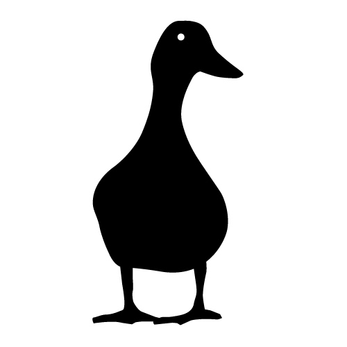 500x500 Duck Silhouette Clip Art